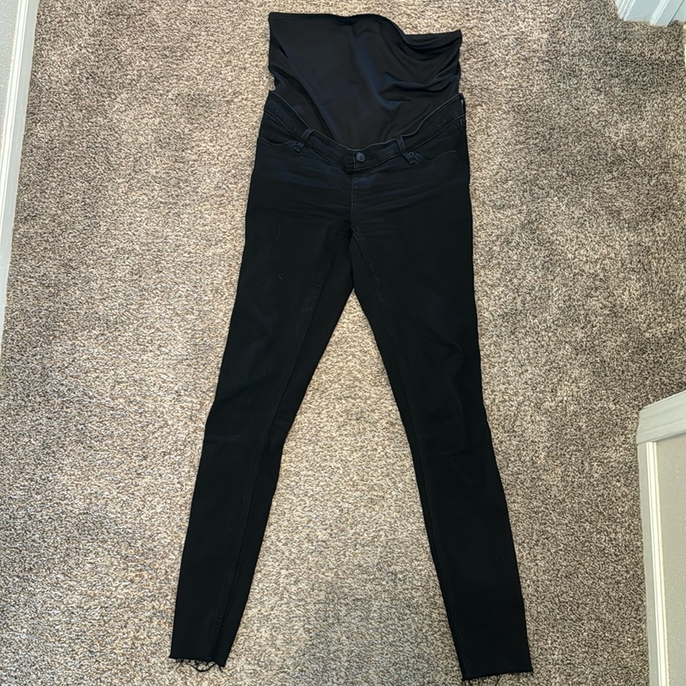 Abercrombie & Fitch black skinny maternity jeans